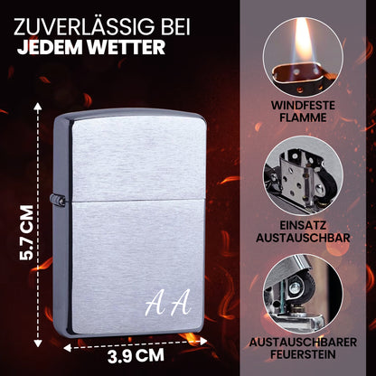 Original Zippo Feuerzeug mit individuellen Initialen