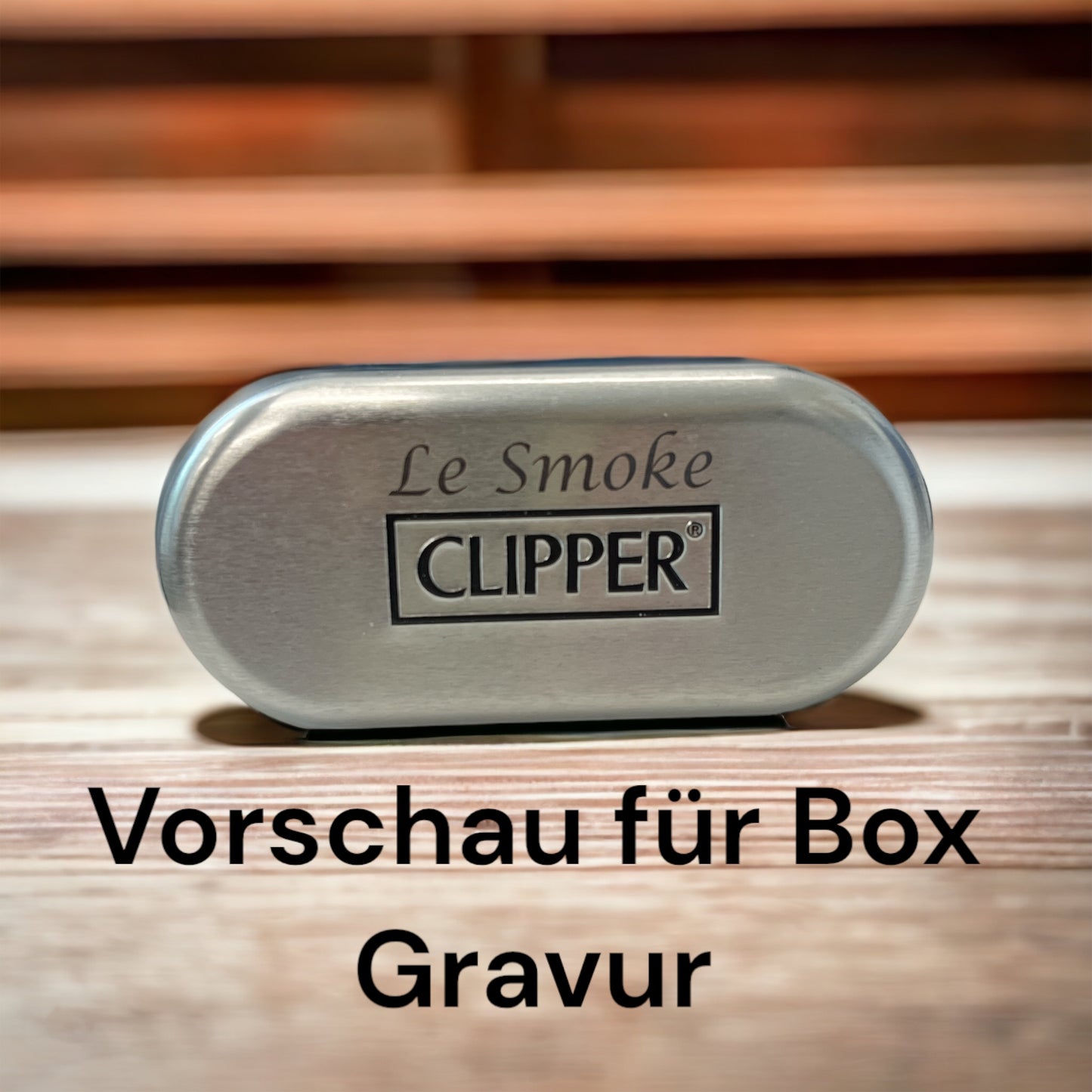 Clipper Feuerzeug aus Metall Rainbow mit individueller Gravur