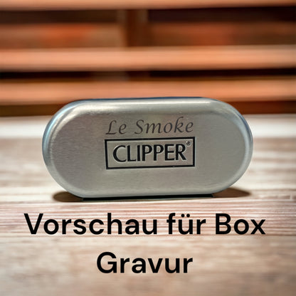 Clipper Feuerzeug aus Metall Rainbow mit individueller Gravur