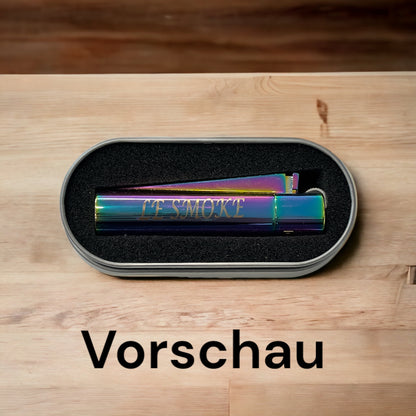 Clipper Feuerzeug aus Metall Rainbow mit individueller Gravur