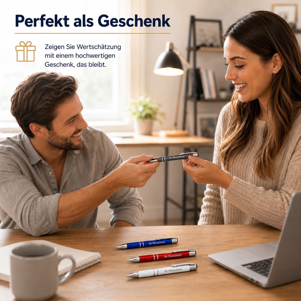 Kugelschreiber mit Gravur – Personalisiert mit Wunschtext