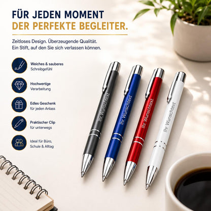 Kugelschreiber mit Gravur – Personalisiert mit Wunschtext