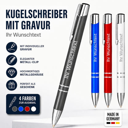 Kugelschreiber mit Gravur – Personalisiert mit Wunschtext