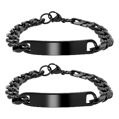 Partnerarmbänder mit Gravur – Personalisiert aus Edelstahl