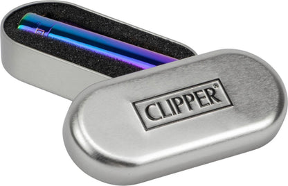Clipper Jet Feuerzeug aus Metall Rainbow mit individueller Gravur