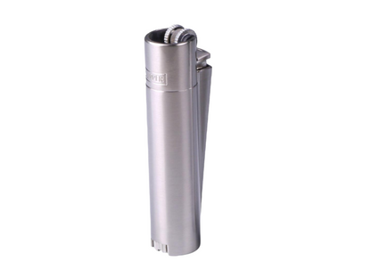 Clipper Feuerzeug aus Metall Silber mit individueller Gravur